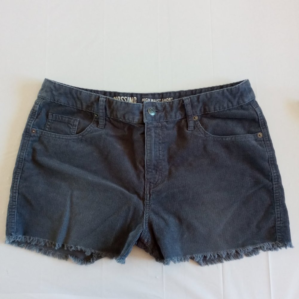 Mossimo Supply Co Blue High Waisted  Corduroy Shorts